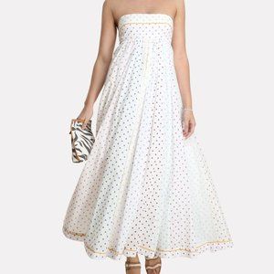 ZIMMERMANN Bellitude Bandeau Polka Dot Dress Size 3